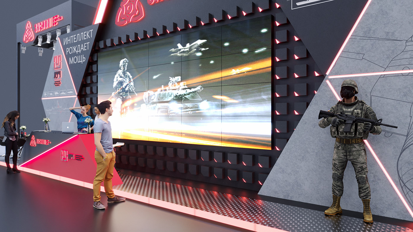 國(guó)外展臺(tái)設(shè)計(jì)效果圖